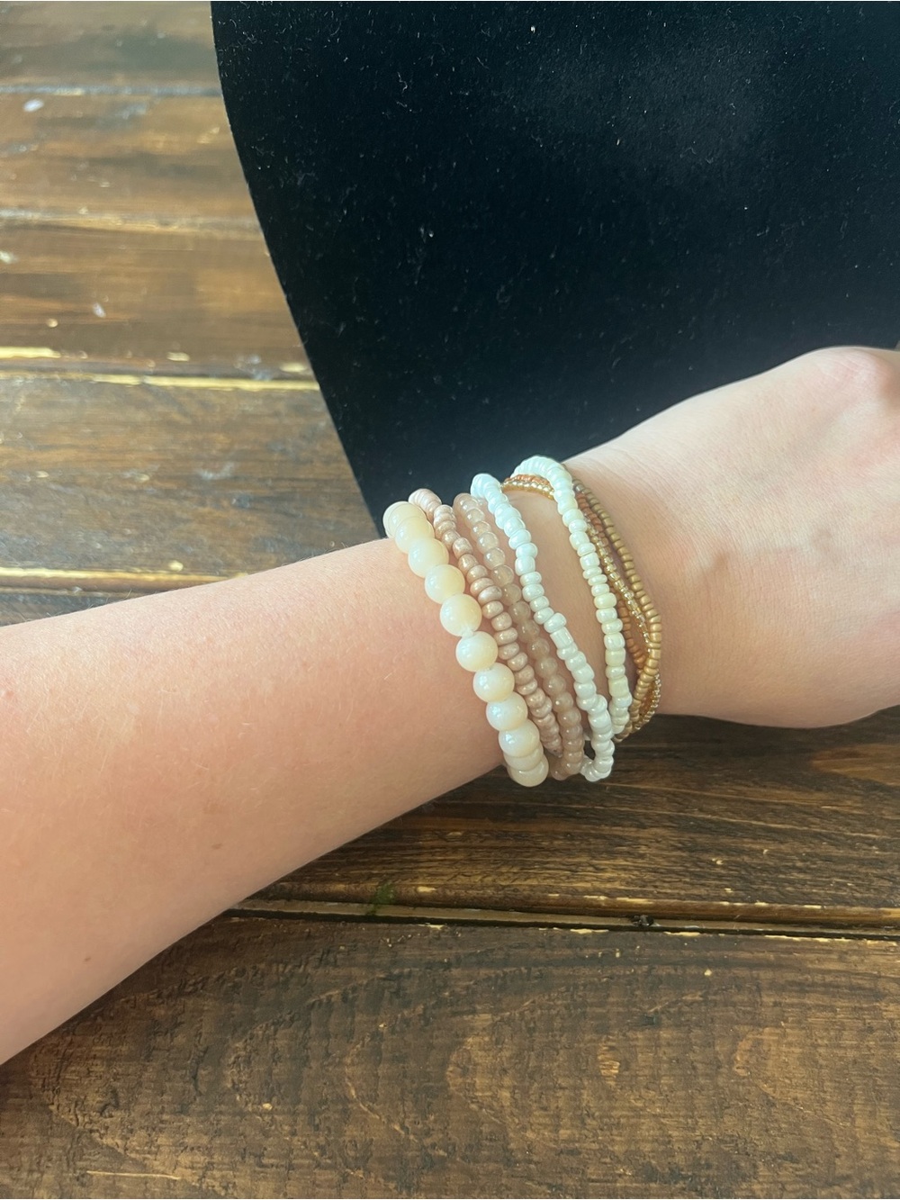 Stretchy beaded bracelets NWOT